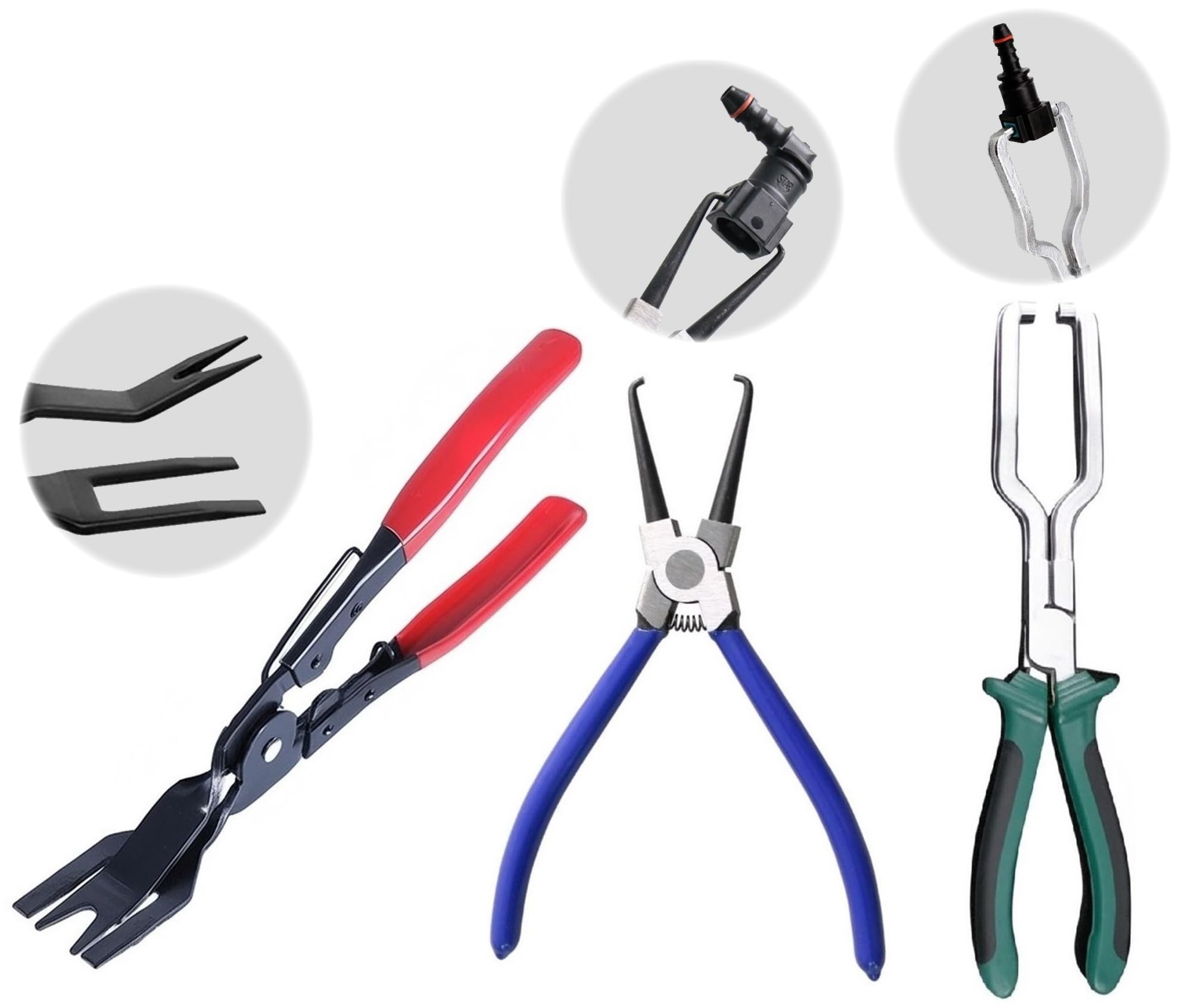 

[GJTr] Coupler Pliers, Clip Pliers, Coupler Removal Tool, Clip Removal Tool (3-Piece Set)