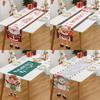 Cartoon Fabric Christmas Tablecloth Xmas Ornament Navidad Table Runner Reusable Table Decoration Table Flag Christmas