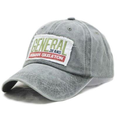 New retro sticker letter baseball cap simple and versatile washed denim cap youth sun hat women