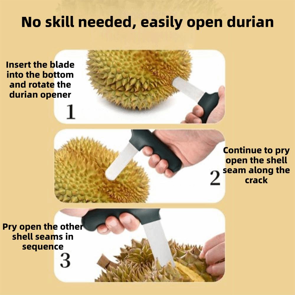 Stainless Steel Durian Opener Labor-saving Lightweight Orange Peeler Efficient Oyster Opener Watermelon Peeler Fruit Store