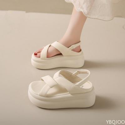 Fashion Summer Women's Outdoor Flat Shoes Are Simple Fashionable Casual Thick Soled Versatile Suitable for Women's Outdoor Sandals
