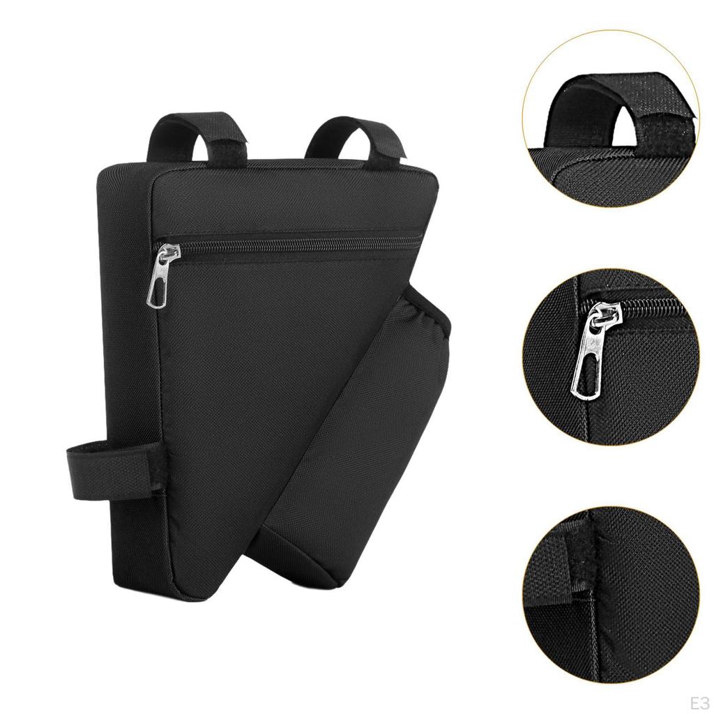Bicycle Triangle Bag Cycling Pack,Oxford Cloth,Triangle Pouch Sturdy with Water Bottle Holder Top