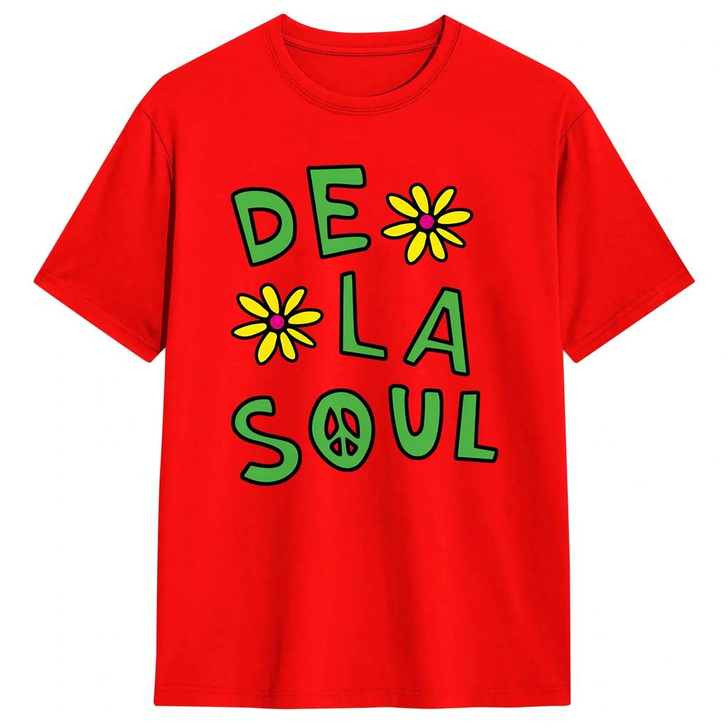 Unisexs TShirts Hip Hop De La Soul Funny Cotton Tees Short Sleeve T Shirt Crew Neck Clothing Gift Idea