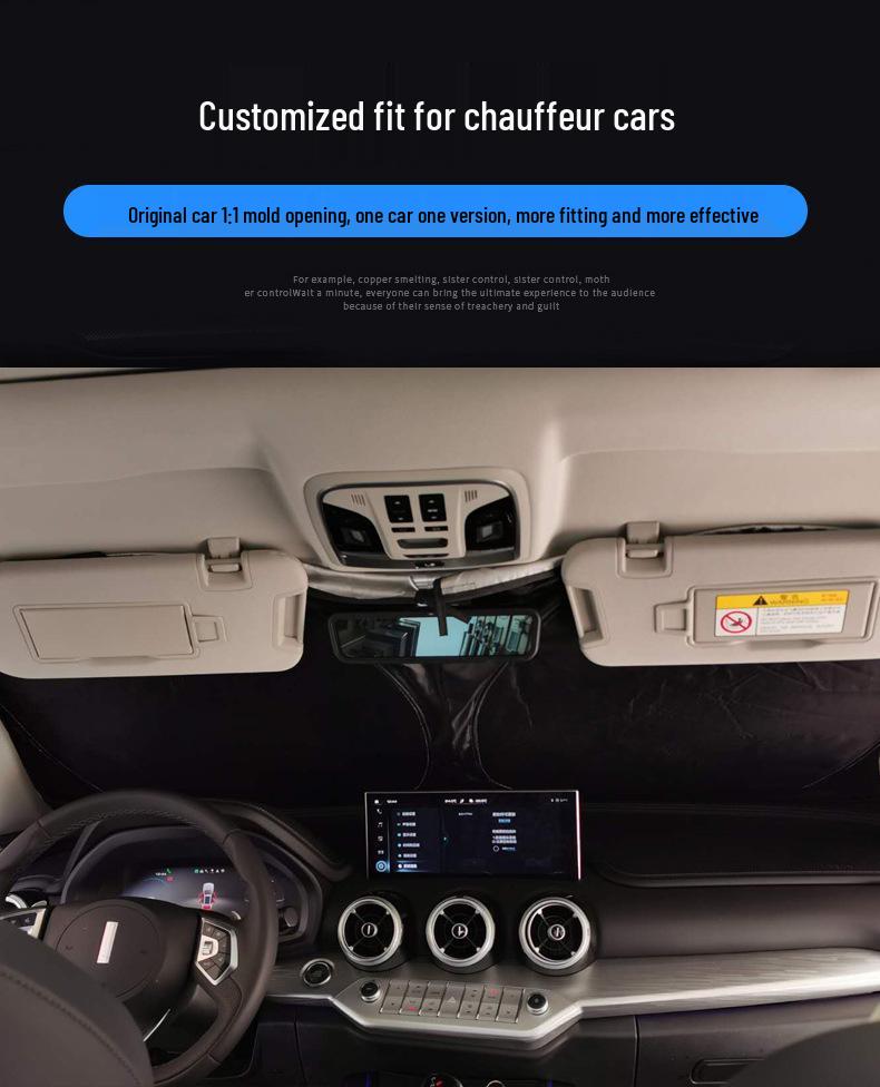 Custom Sunshade for MINI PACEMAN - Full Blackout Front Windshield Protection, Double-Layer Folding Design