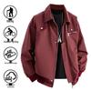 Herren Retro Amerikanischer Arbeitskleidung Windbreaker: Herbst Hipster Collegejacke