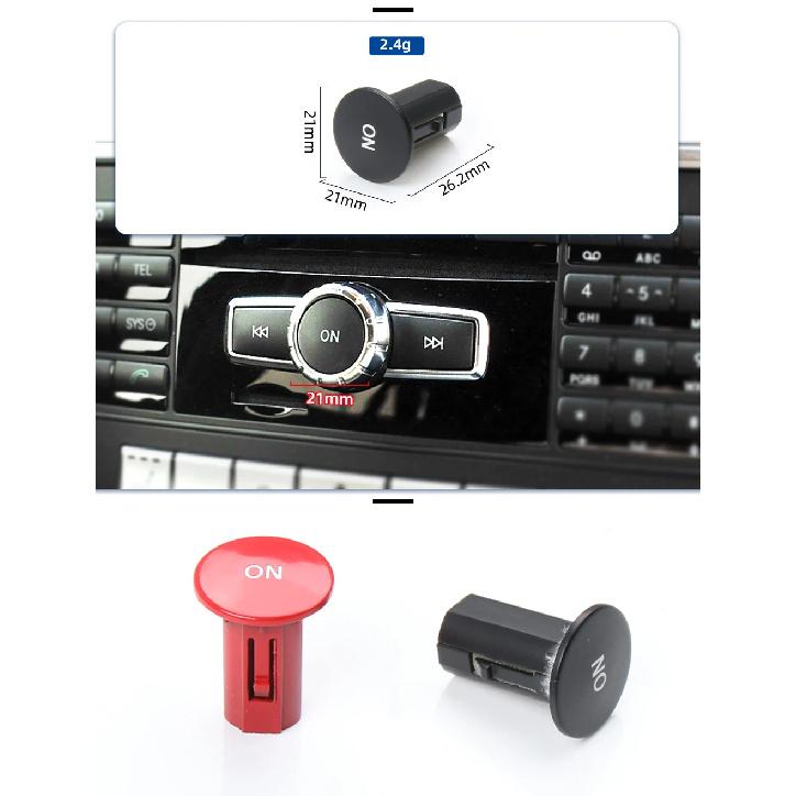 Front Center Console Radio CD Player Button Knob ON Button Switch Cap For Mercedes Benz W204 X204 W212 W207 W218 W166 W156 W176