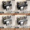 Kitchen Wall Mount Organizer With Carbon Steel Multifunctional Storage For Utensils And Knives