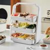 Multi-Layer Kitchen Hot Pot Side Dish Tray - Large Capacity Storage Plate