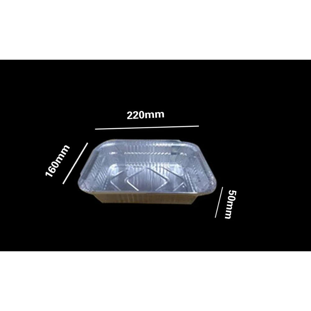 

125 шт одноразовый алюминиевый фольгированный пищевой контейнер алюминиевый фольгированный поднос квадратной формы аксессуары для барбекю крышка ланч-бокс кухонные принадлежности 10pcs