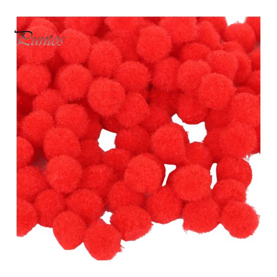 300 Pcs Pom Poms for Crafting 10mm Fluffy Felt Balls Solid Color Fuzzy Pompoms for Dolls Garland DIY Crafts Decorations