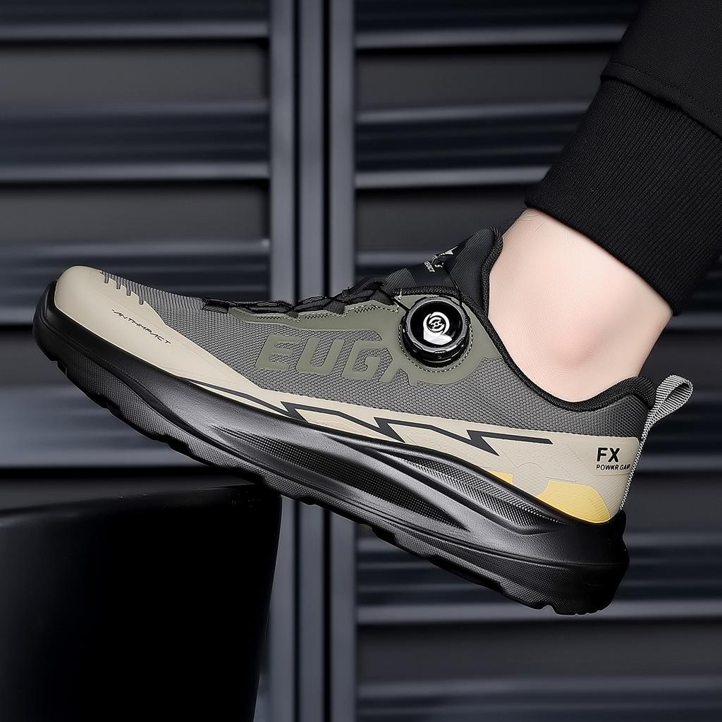 The Same High-quality Rubber and Plastic Fashion Casual Shoes In Shopping Malls, Men's Rotating Buttons, Sports Mountaineering Tourism Light Luxury