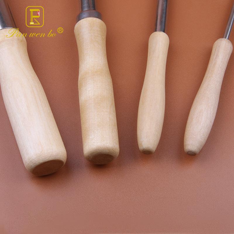 Stainless Steel Round Hole Punch Set for Clay Sculpture & Pottery - 4 Piece DIY Carving Tools