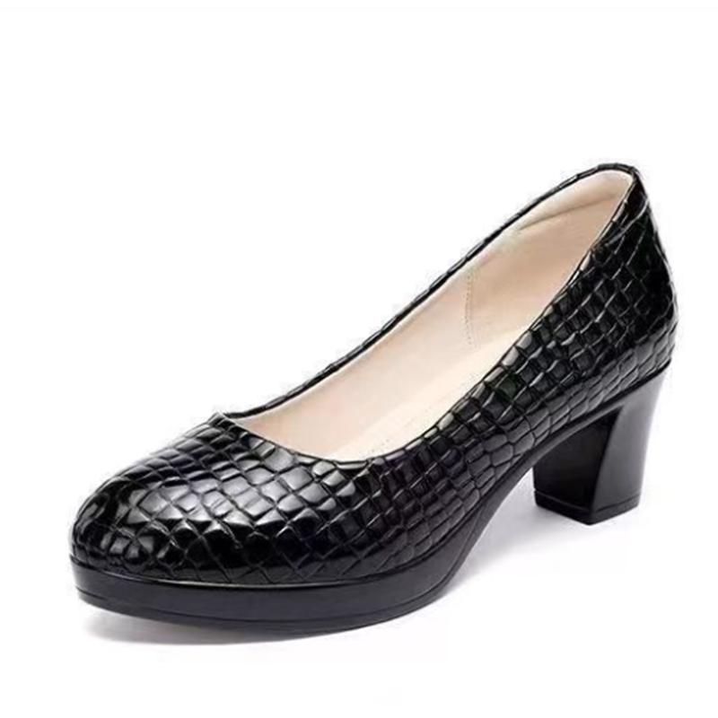 Sapatos Femininas Women Fashion White Snake Skin Pattern Spring Slip On Office High Heel Shoes Lady Cool Pumps Ba426