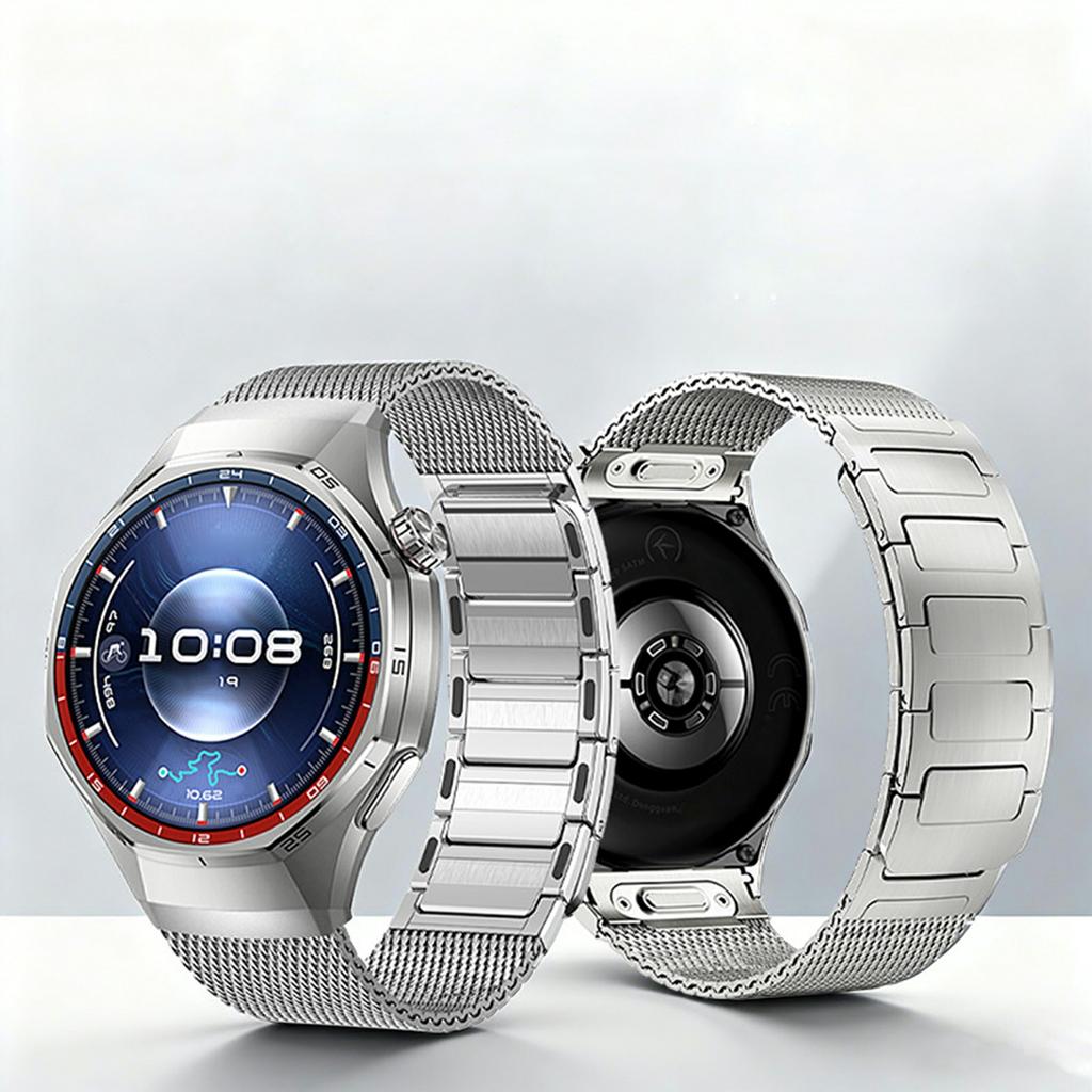 Clips magnetic Bandă metalică pentru Huawei Watch GT 6 Pro 46mm Curea de ceas din oțel inoxidabil Interfață fără cusături