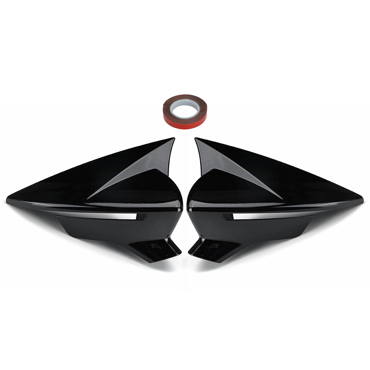 

2 шт. глянцевый черный автомобильный чехол для заднего зеркала чехол для Seat Leon Mk3 MK3.5 5F FR-Cupra TSI 2012-крышка зеркала заднего вида Glossy Black