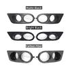 Carbon Fiber Fog Light Cover for BMW E46 M3 2001-2006 Glossy Black Fog Lights Grill Frame Surrounds Air Duct Fog Lamp Hood