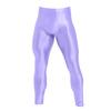 Mens Glossy Long Slim Leggings Tights Gym Yoga Sports Wear Skinny Pants Underwear Bottoms