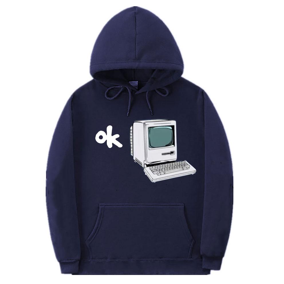 Radiohead Ok Computer Britse Rock Band Grafische Hoodie Album Bedrukte Hoodies Mannelijke Punk Sweatshirts Unisex Vrouwen Zwart Streetwear