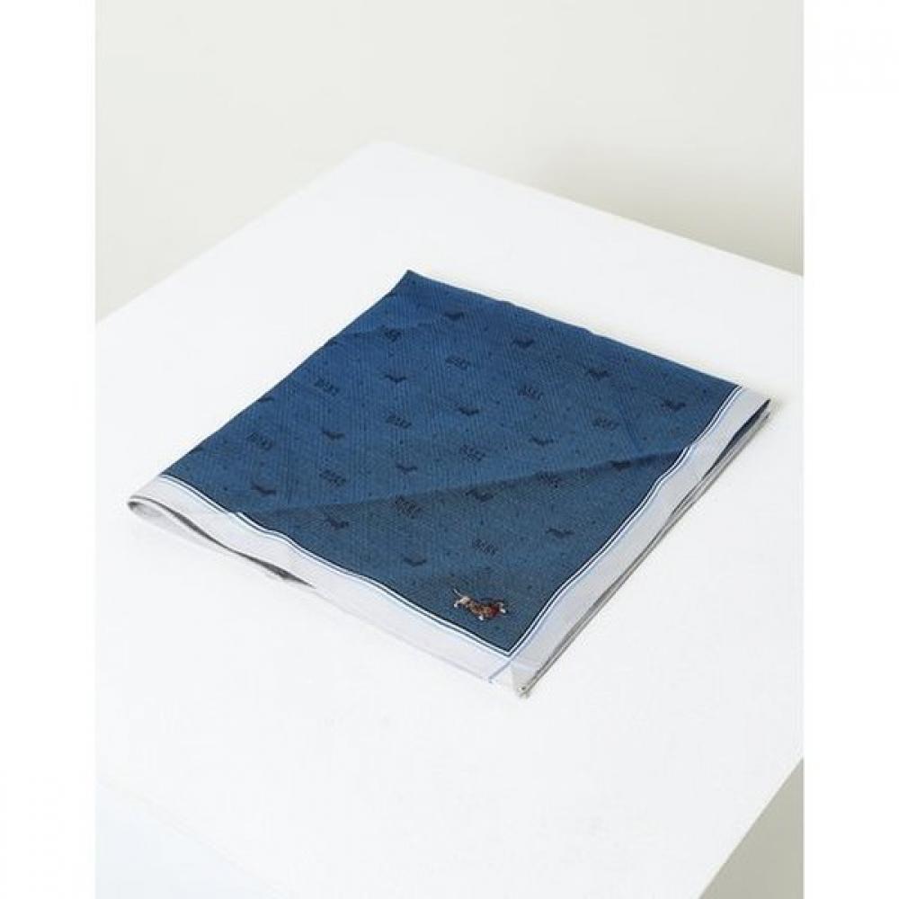 Daks Cotton Handkerchief Set Blue Check Pattern Dcha6f064mu