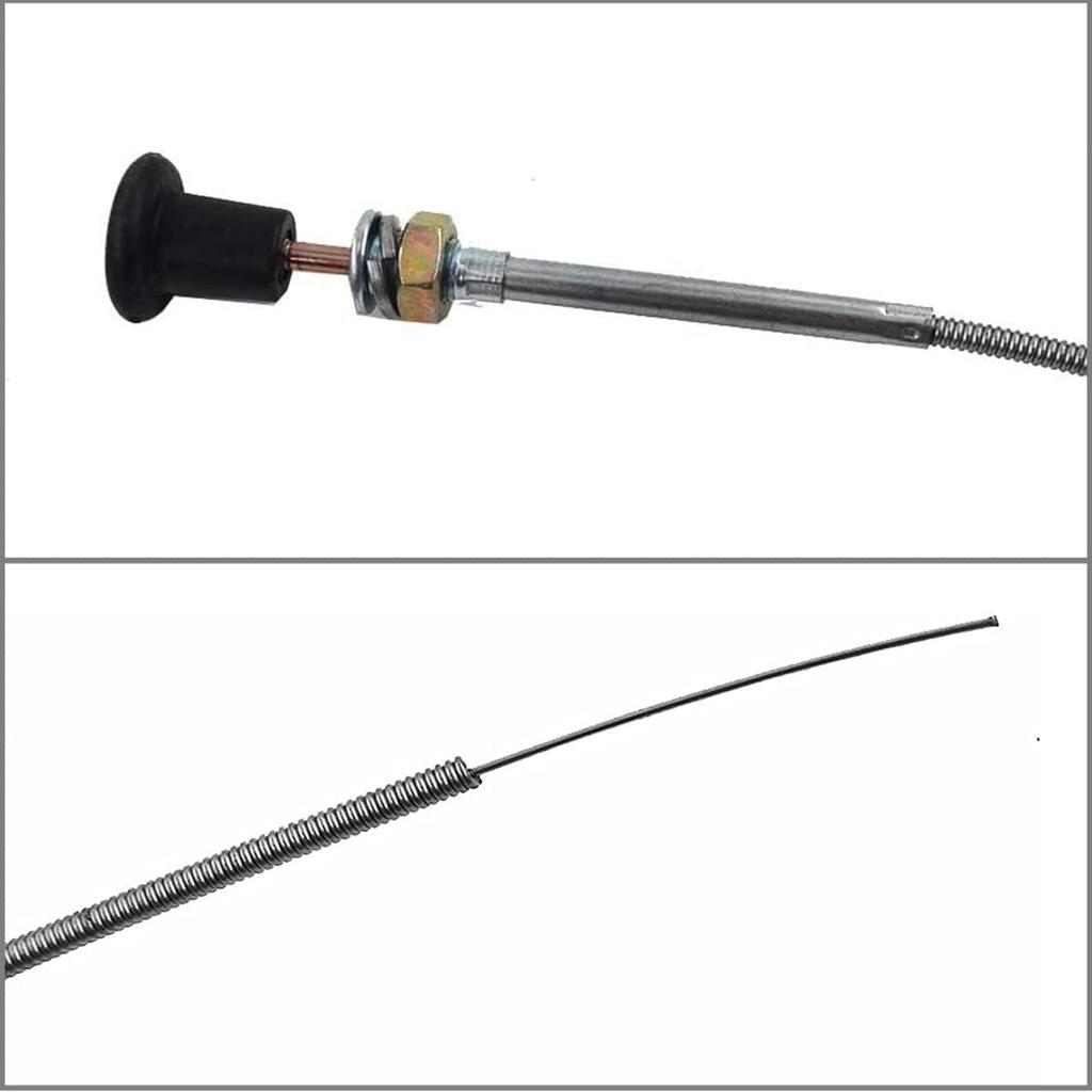 Choke Cable, 237 Rotary Universal Push Pull Control Cable, 63 Inch Inner 60 Inch Conduit (2-3/4 Inch Travel) With Heavy Duty Outer Shealth