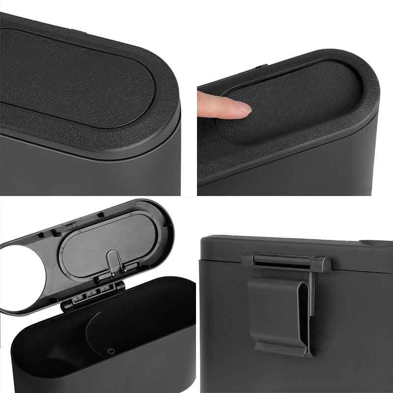 Hanging Car Trash Can Auto Emblem Garbage Box Accessories for Toyota Trd Corolla Yaris Aygo Prius CHR Camry Auris Avensis Land