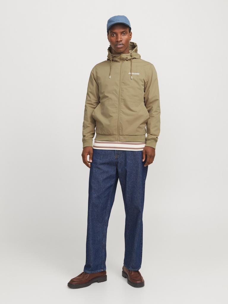 Зимняя куртка Jack & Jones Erush lightweight Bomber Jacket (12200208) Blocking Hood Bomber (12200208) посуда/солид