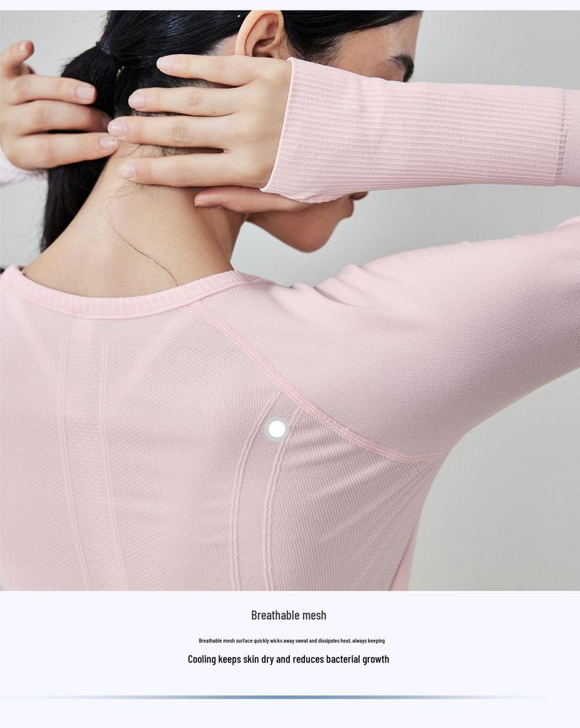 Women's Long Sleeve Round Neck Yoga & Tennis Fitness Top