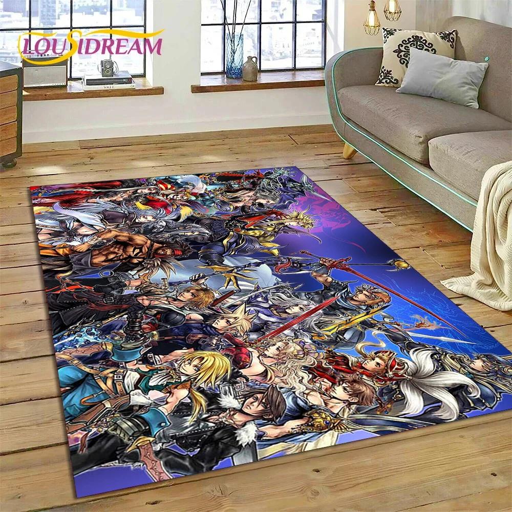 Final Fantasy Series Games Cartoon Carpet Rug for Bedroom Living Room Home Sofa Decoration,Children Game Large Decor Floor Mat