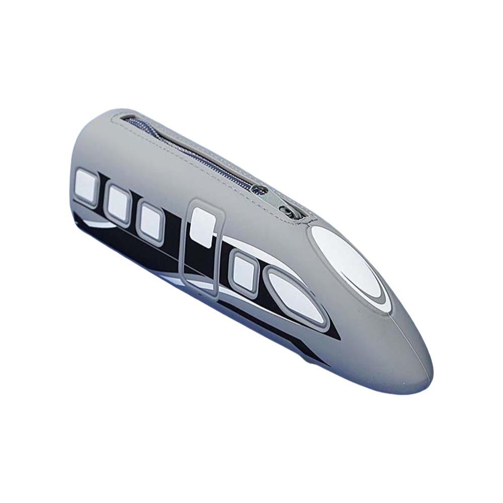 Large Capacity Storage Pencil Pouch Drop-proof Silicone Pen Organizer  Daily серый