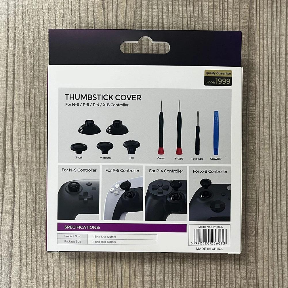 

Запасные части для PS5, контроллер для симуляции, джойстик, грибовидная рукоятка, крючок, колпачок ствола, колпачок рычага аналогового управления, модуль датчика, колпачок рычага управления потенциометром Package:14*16*1.9cm