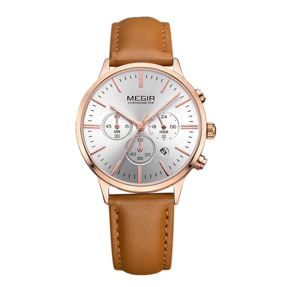 Megir Luksus Kvarts Klokker Merke Mote Sport Dameelskere Klokke Relogio Feminino for kvinnelige armbåndsur 2011
