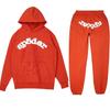 Sp5der Dark Brown Jumper Sweater Suit Sports Suit Sweatshirt Jogging Pants and Hoodie Jacket