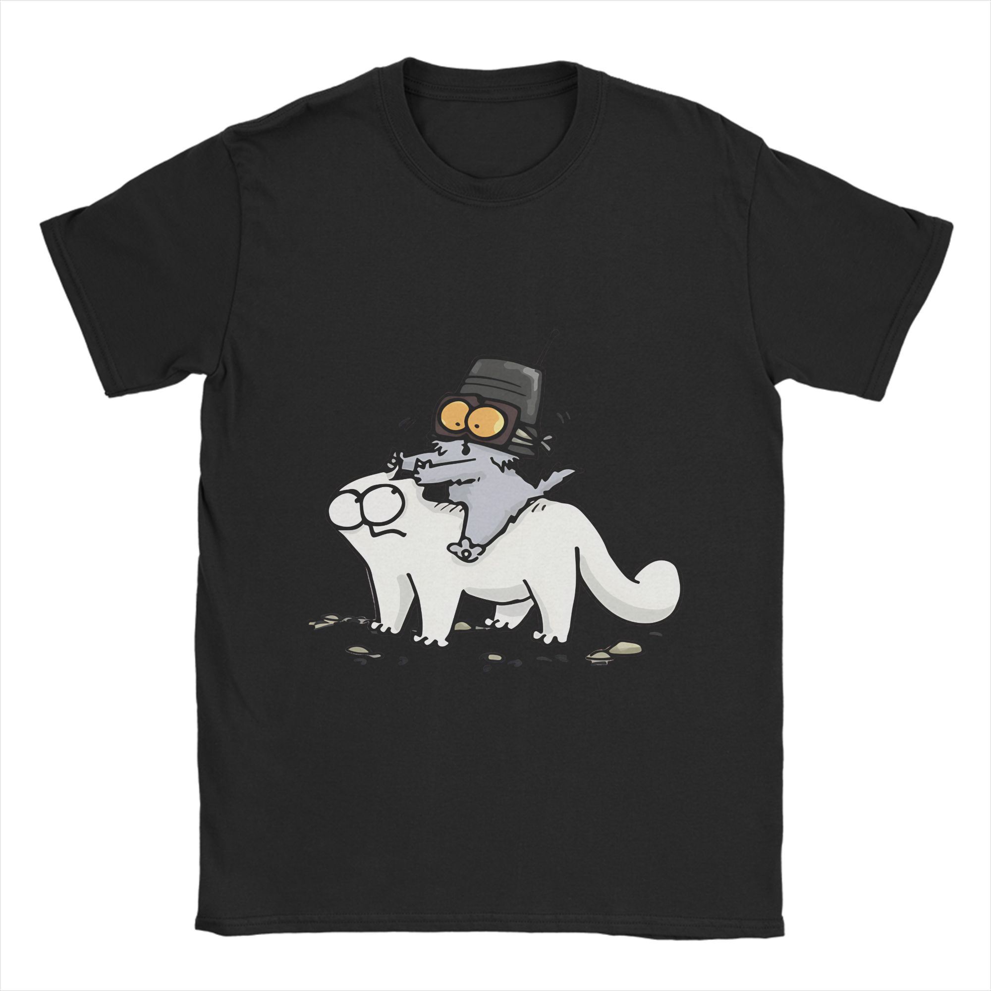 

Vintage T-Shirt Beach Simons Cat Hip Hop T-Shirts Cotton Tee Shirt for Men Y2K Funny Plus Size 6XL Short Sleeve Tops - Men s... 5XL різнокольоровий