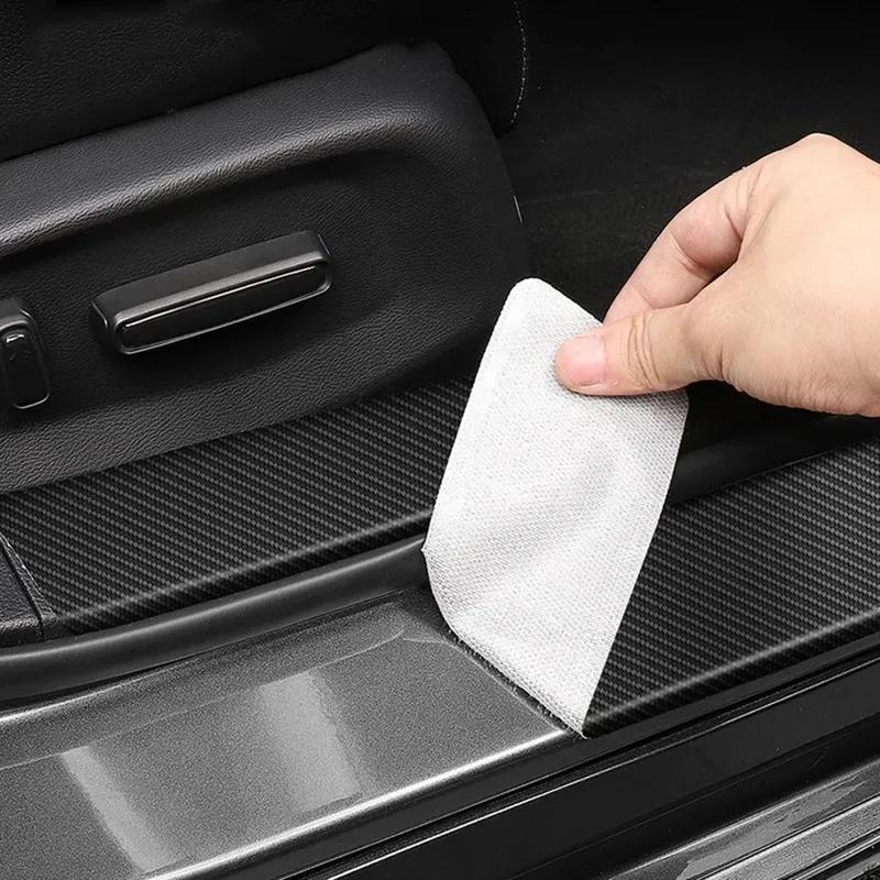 Car Door Sill Carbon Fiber Sticker Threshold Side Anti Scratch Tape Waterproof for Haval JOLION Car Accessories