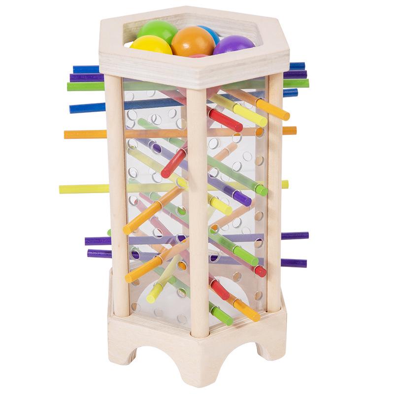 Wooden Pick-Up Sticks Montessori Puzzle - Early Education & Parent-Child Table Game for Children