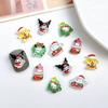 60 New Mini Cute Mixed Christmas Cartoon Animal Series Resin Flat Back Diy Nail Decoration Accessories Holiday Gift A135