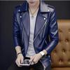 Men's coat spring and autumn trendy brand handsome leather jacket new popular large size men's leather jacket casual and versatile