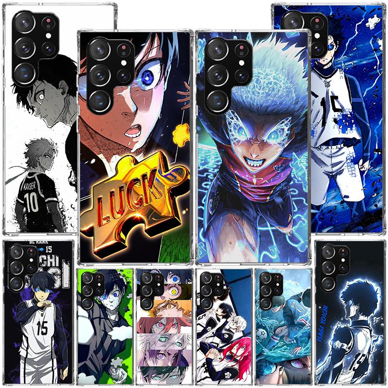 Blue Lock Isagi Yoichi Phone Case For Samsung Galaxy S24 S25 Edge S26 Ultra S23 S22 S21 Plus S20 FE + Personalized Print Cover G