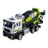 Kids Mixer Truck Toy with Light Sound Opening Door Movable Joints Engineering Vehicle Model Toddlers Boys Educational Inertia Drive Construction