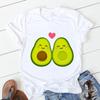 Avocado Funny Women T-Shirts Girl Harajuku Ullzang Graphic Cute Grunge Top Female T Shirt Summer Casual O-Neck Lady Tee Clothing
