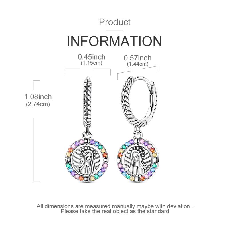 Original 925 Sterling Silver Purple Flower Owl Earrings Women 2025 Zircon Ear Studs Sparkling Pave Hoop Earring Jewelry Gift