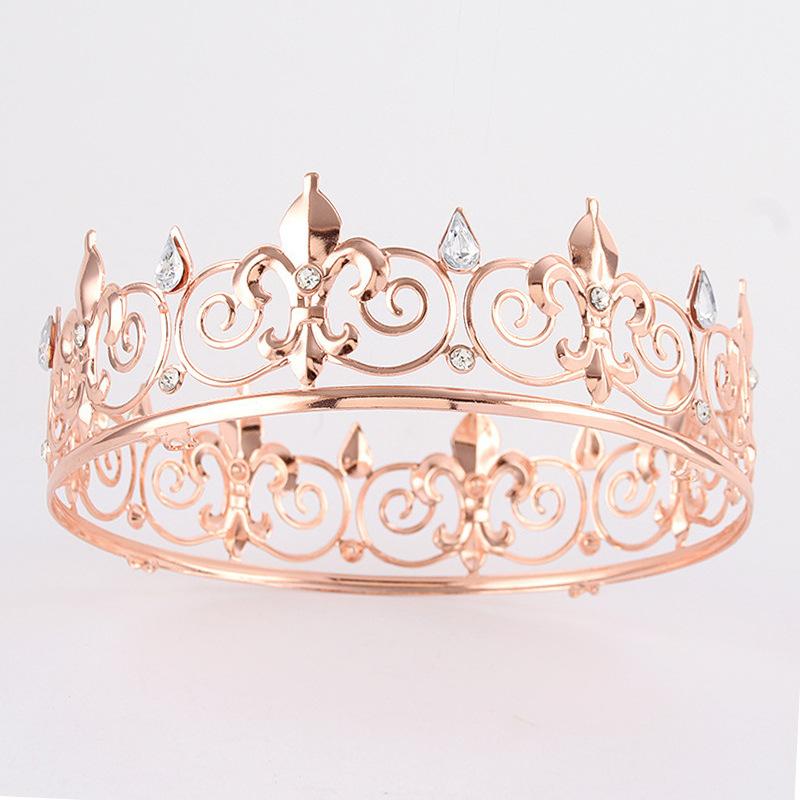 

Корона из кристаллов высокого класса, двухслойная, для принцессы, аксессуары для свадебного платья