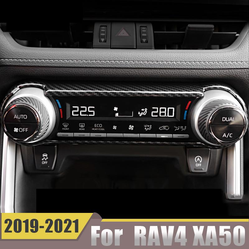 For Toyota RAV4    2022 RAV 4 XA50 Car Air Conditioning Knob Climate Control Switch Speed Button Cover Accessories
