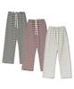 PEACE MAKER Soft Stripe Sweat Pants (Burgundy)