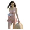 DK Women's Swimsuit Slimming One-Piece Hot Spring Swimwear