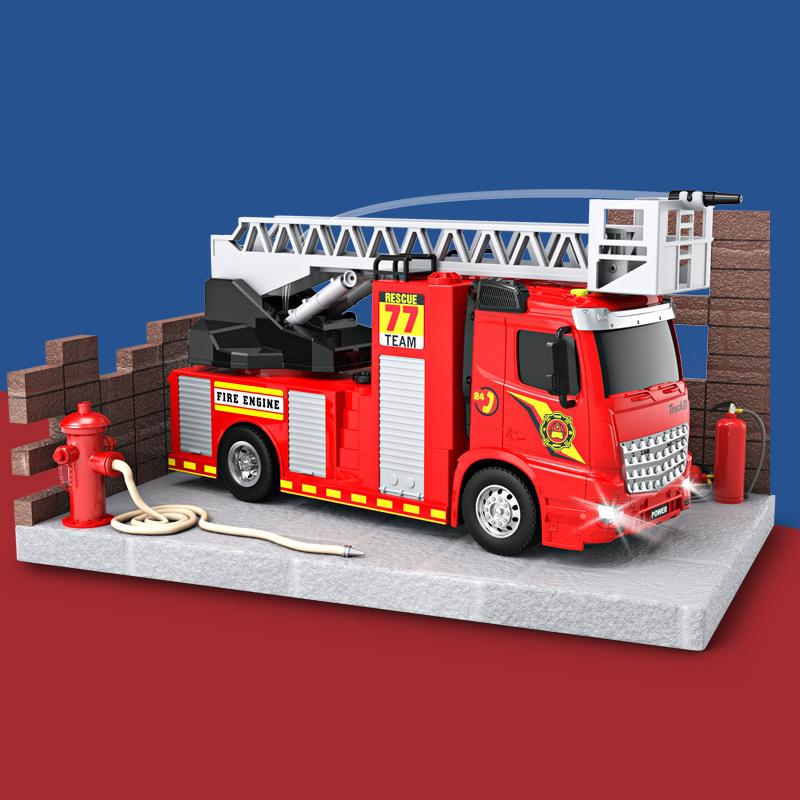 

Пазл Инерционная Пожарная Машина с Водяным Спреем, Модель Машины с Лестницей с Симуляцией Света и Звука, Детская Игрушечная Машина