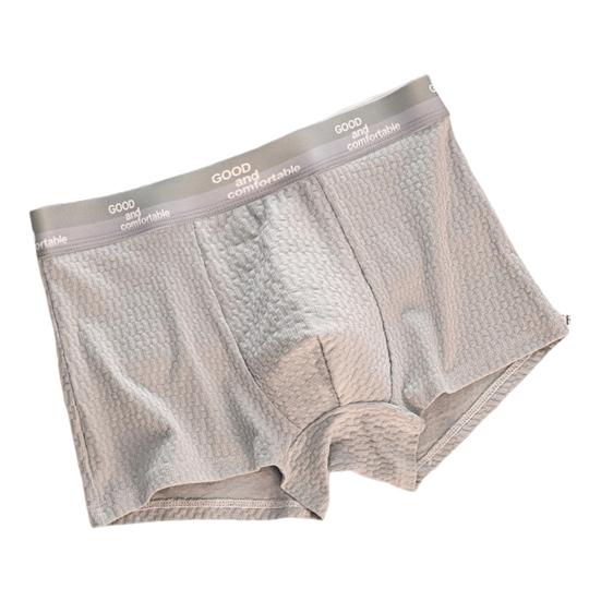 

Мужские трусы-боксеры средней посадки с эластичной талией и буквенным принтом U-образные выпуклые шорты-брифы XL светло-синий