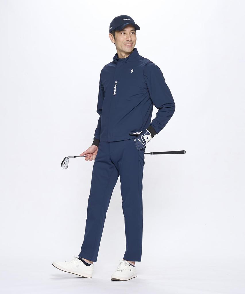 Coq Sportif Blouson Stretch Sleeves Detachable Water Repellent Windproof Golf LG5SWB01M NV00 LL [Le Golf] [NEW BASIC] Men's (Navy)