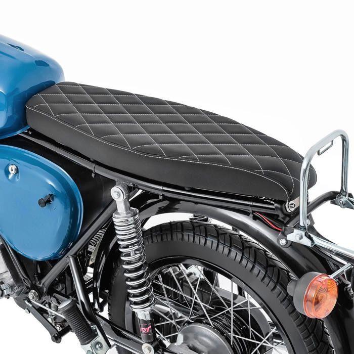 Flacher Sitz - Craftride VS2 - Kompatibel mit Simson S50 S51 S70 - Synthetisches Leder - Fester Verbundschaum