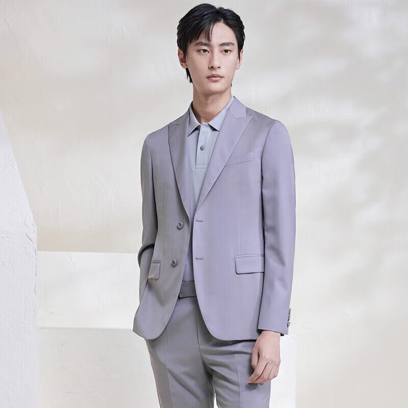 Baoxiniao Men's Slim Fit Wool Blend Suit Jacket EBB231705U